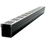 Latakas Slimline su Aluminum silver grotelėmis L-1m 